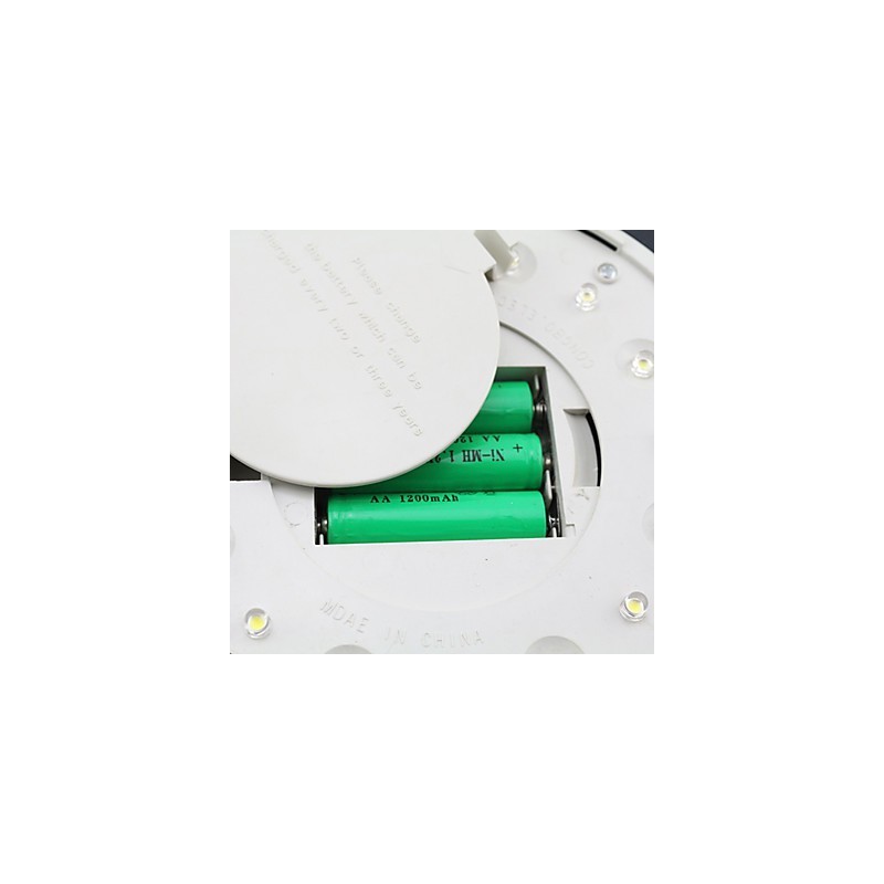 Outdoor Solar Power White Villa Wall Mount Garden Courtyard Door Path Light Lamp