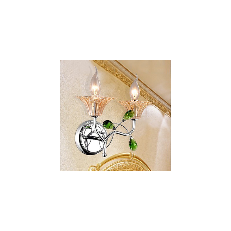European Style Creative Contemporary And Contracted Crystal Wall Lamp Lights