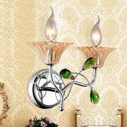 European Style Creative Contemporary And Contracted Crystal Wall Lamp Lights