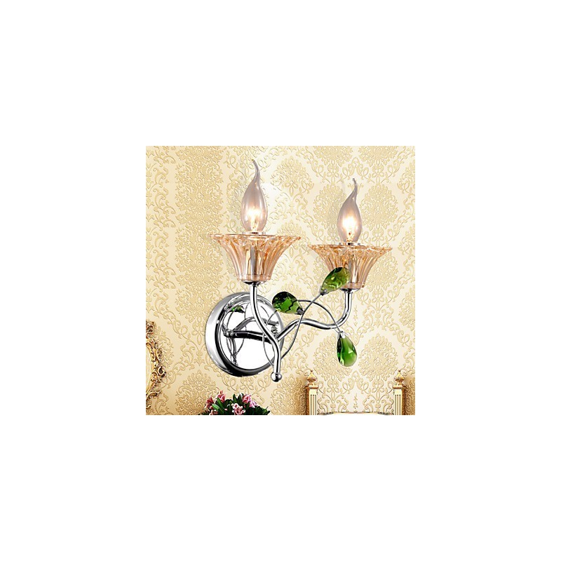 European Style Creative Contemporary And Contracted Crystal Wall Lamp Lights