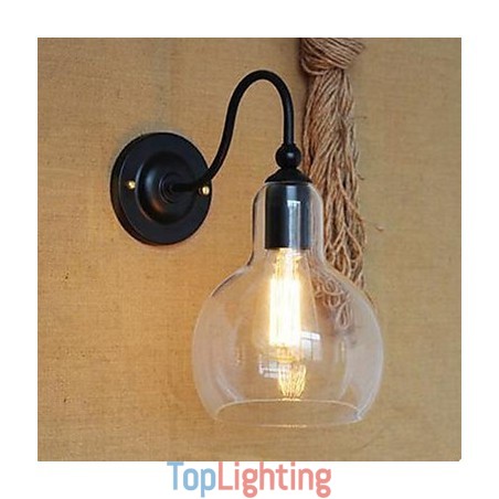 Modern Restaurant Adornment Wall Lamp Wrought Iron Glass Modern Restaurant Adornment Wall Lamp Wrought Iron Glass