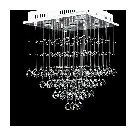 Modern Contemporary Crystal Electroplated Flush Mount Modern Contemporary Crystal Electroplated Flush Mount