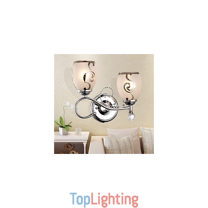 European Style Creative Contemporary And Contracted Crystal Wall Lamp Lights