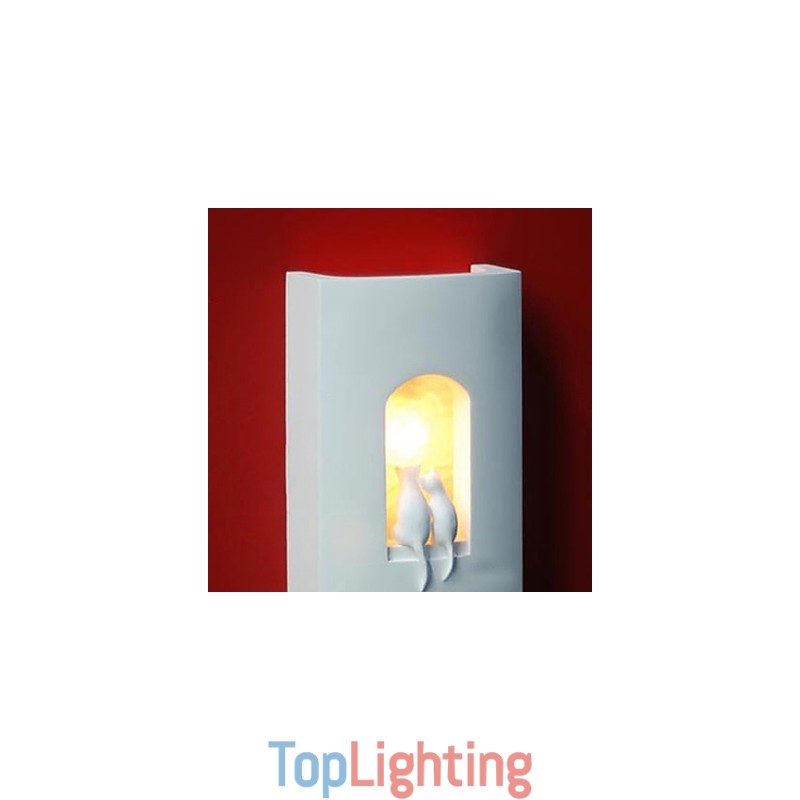 Fashion Warm Children Room Hanging Light Creative Kitty Plaster Wall Lamp Lights