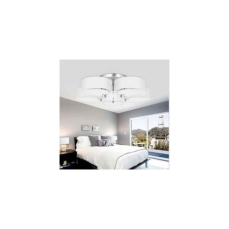 Flush Mount Modern Contemporary 5 Lights Ceiling Light Metal