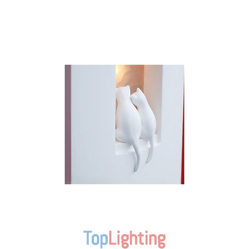 Fashion Warm Children Room Hanging Light Creative Kitty Plaster Wall Lamp Lights