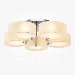 Flush Mount Modern Contemporary 5 Lights Ceiling Light Metal