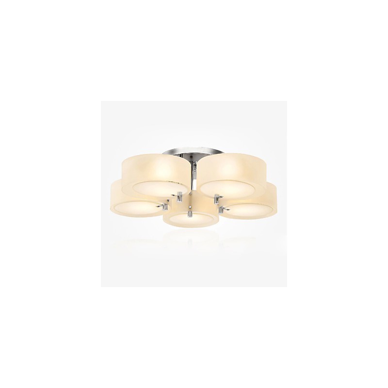 Flush Mount Modern Contemporary 5 Lights Ceiling Light Metal