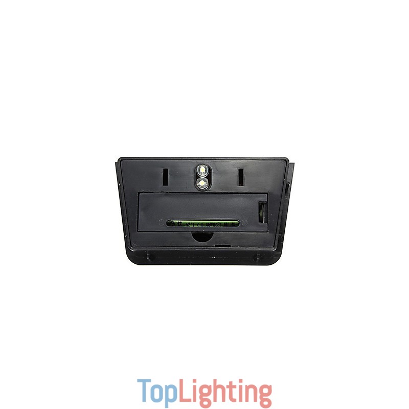 Warm Yellow Solar Powered Wall Mount 2 Lantern Light Deck Lamp