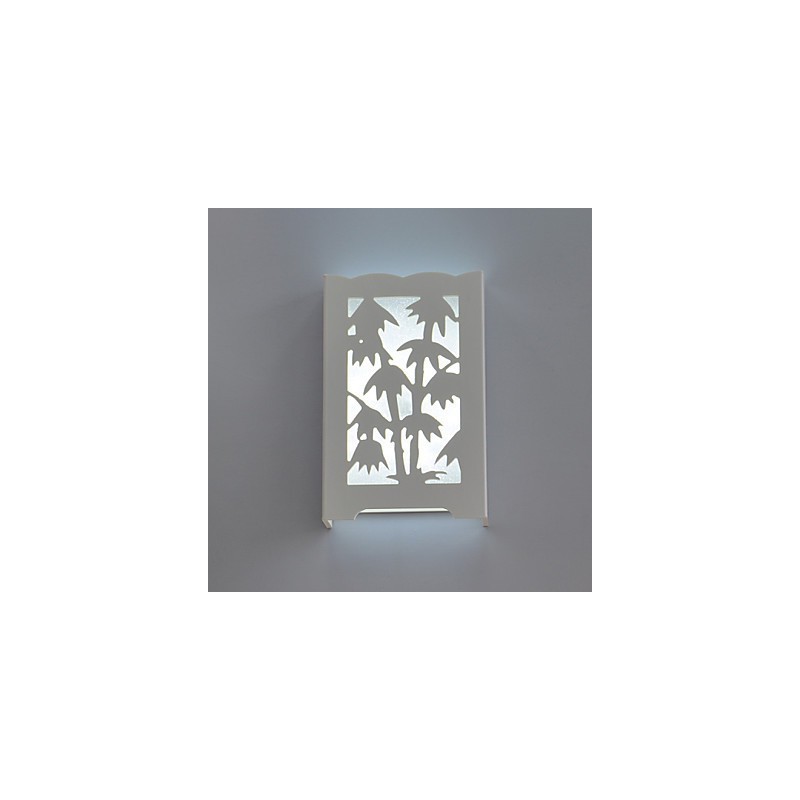 Modern Creative White Carve Patterns Or Designs On Woodwork Bamboo Wall Lamp Lights