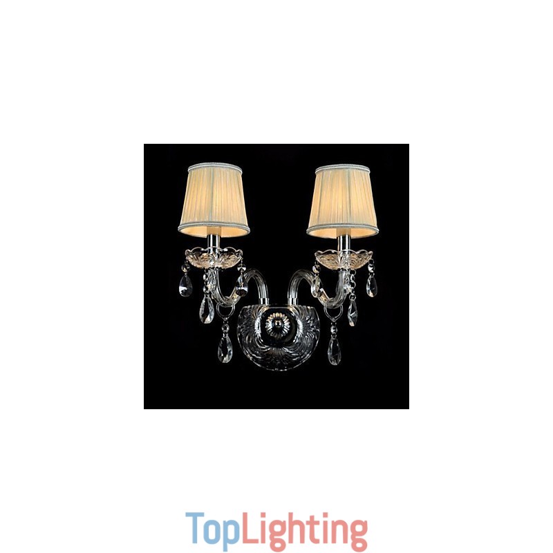 Crystal Mini Style Wall Sconces Candle Wall Lights Modern Contemporary Glass
