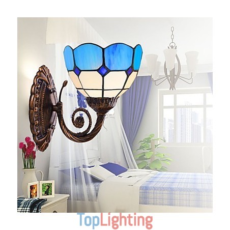 Europe Type Restoring Ancient Ways Wall Lamp Creative Mediterranean Glass Lights Europe Type Restoring Ancient Ways Wall Lamp Creative Mediterranean Glass Lights
