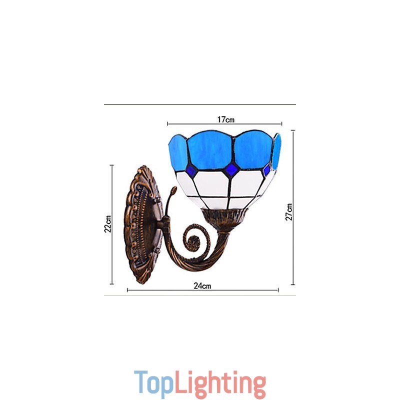 Europe Type Restoring Ancient Ways Wall Lamp Creative Mediterranean Glass Lights
