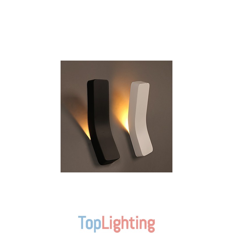 Contracted And Contemporary Creative Bent Wrought Iron Wall Lamp Power Lights