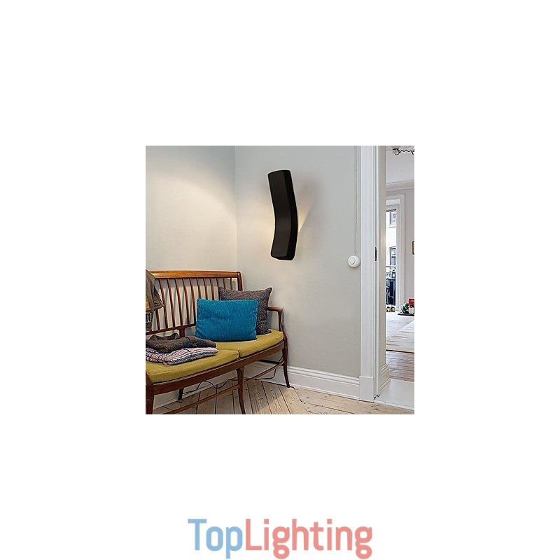 Contracted And Contemporary Creative Bent Wrought Iron Wall Lamp Power Lights