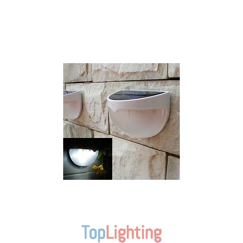 Solar Powered Lamp Outdoor Garden Light Automatic Sensor Activated Solar Light (White)