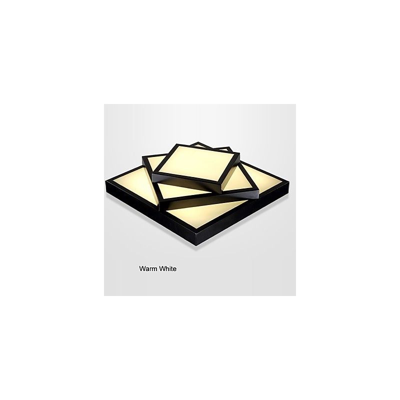 Square Flush Mount Modern Contemporary Ceiling light Metal
