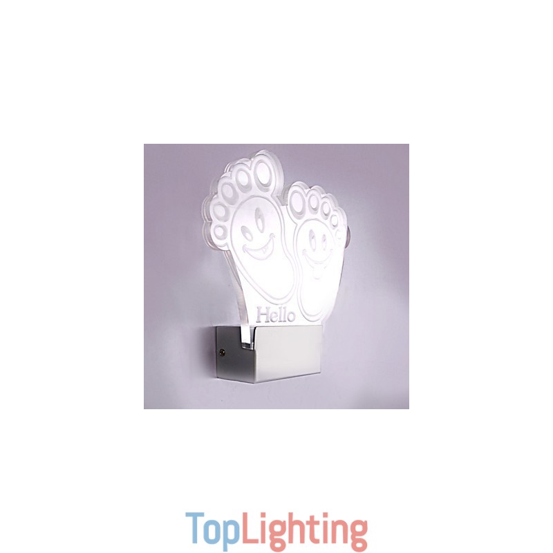 Acrylic Wall Lamp PVC Lamp Light Chip Modern Contemporary Metal