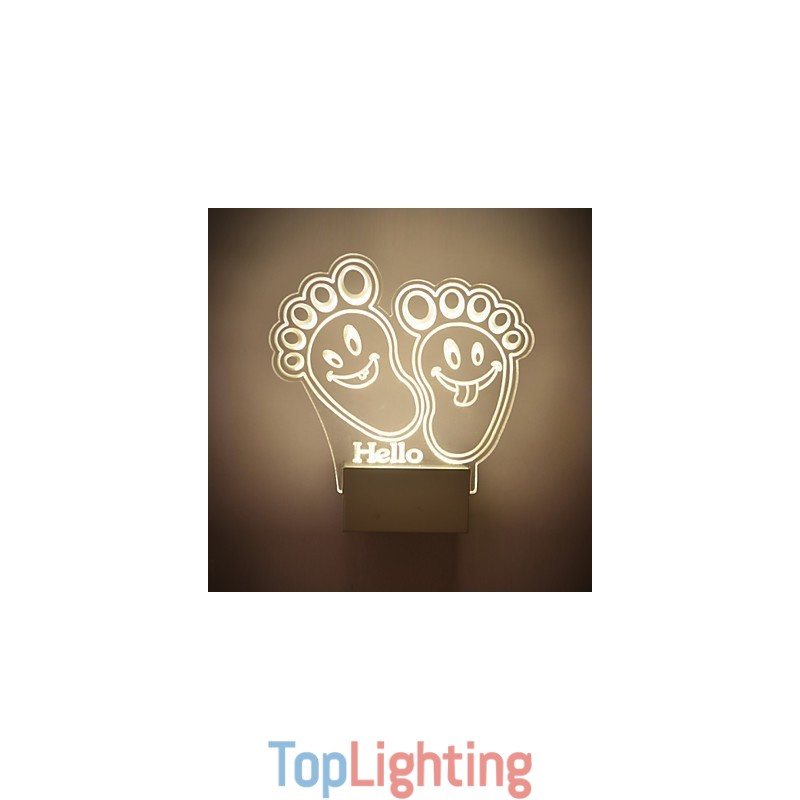 Acrylic Wall Lamp PVC Lamp Light Chip Modern Contemporary Metal
