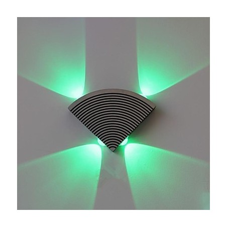 Fan Wall Lamp Four Lights Green Aluminium Acrylic Fan Wall Lamp Four Lights Green Aluminium Acrylic