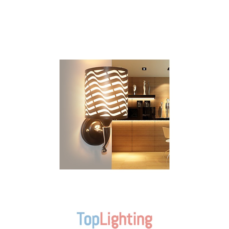 Wrought Iron Sheepskin Modern Wall Lamp Lights