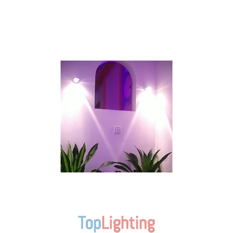 Modern Wall Light with Scattering Light Sci fi Design