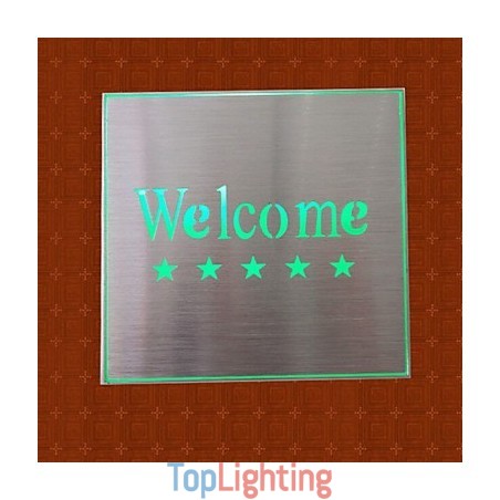 The Hotel Market Welcome Indicator Light Lamp Creative Bar Model Wall Sconces Metal The Hotel Market Welcome Indicator Light Lamp Creative Bar Model Wall Sconces Metal