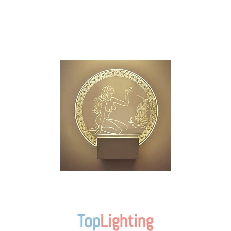 Acrylic Wall Lamp PVC Lamp Light Chip Modern Contemporary Metal 5W