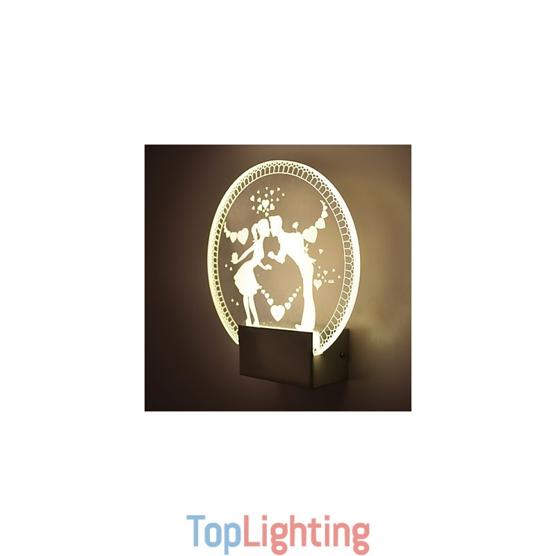 Acrylic Wall Lamp PVC Lamp Light Modern Contemporary Metal