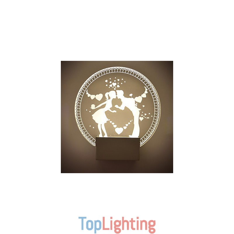 Acrylic Wall Lamp PVC Lamp Light Modern Contemporary Metal