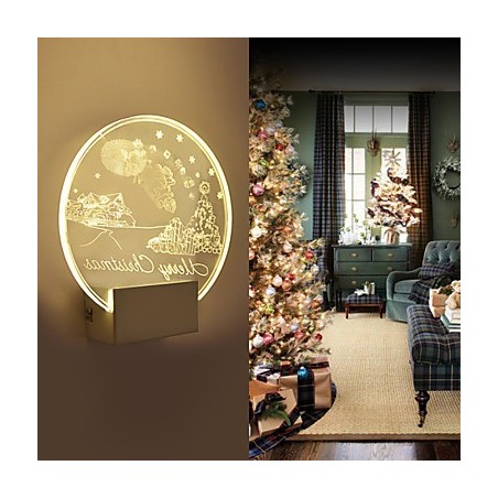 Acrylic Wall Lamp PVC Lamp Light Modern Contemporary Metal