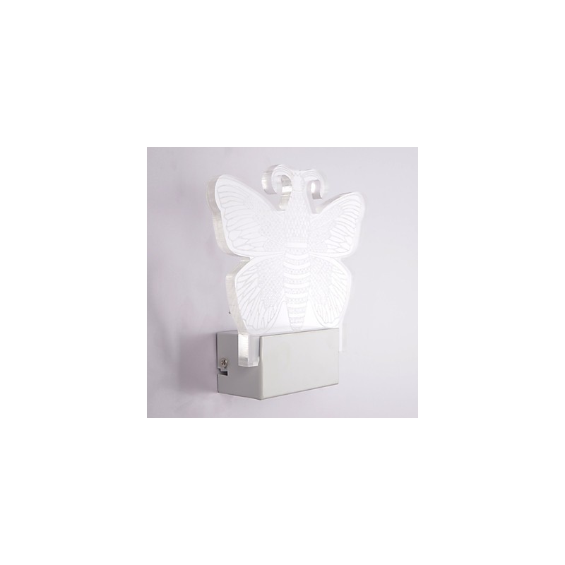 Acrylic Wall Lamp PVC Lamp Light Modern Contemporary Metal