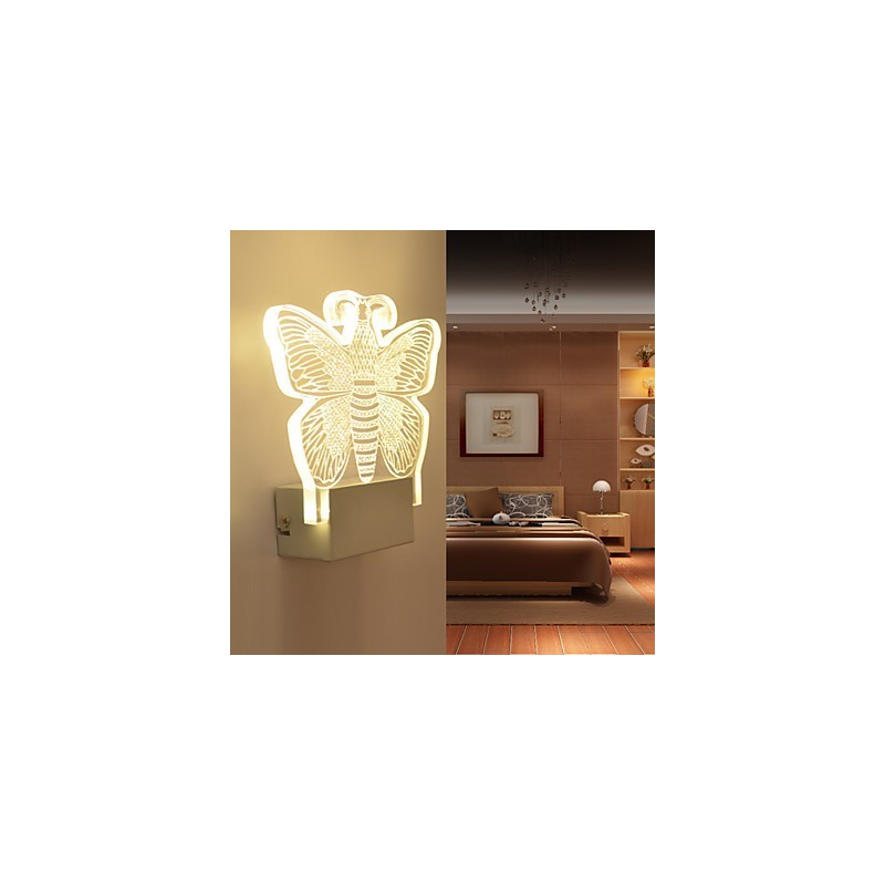 Acrylic Wall Lamp PVC Lamp Light Modern Contemporary Metal