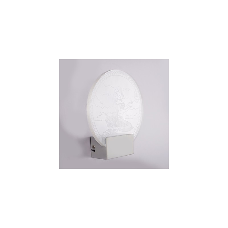 Acrylic Wall Lamp PVC Lamp Light Modern Contemporary Metal