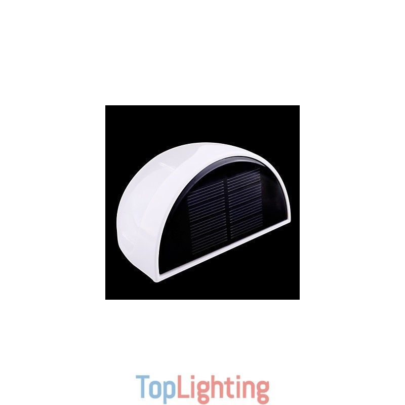 Solar Powered Waterproof IP55 Lamp White + Black
