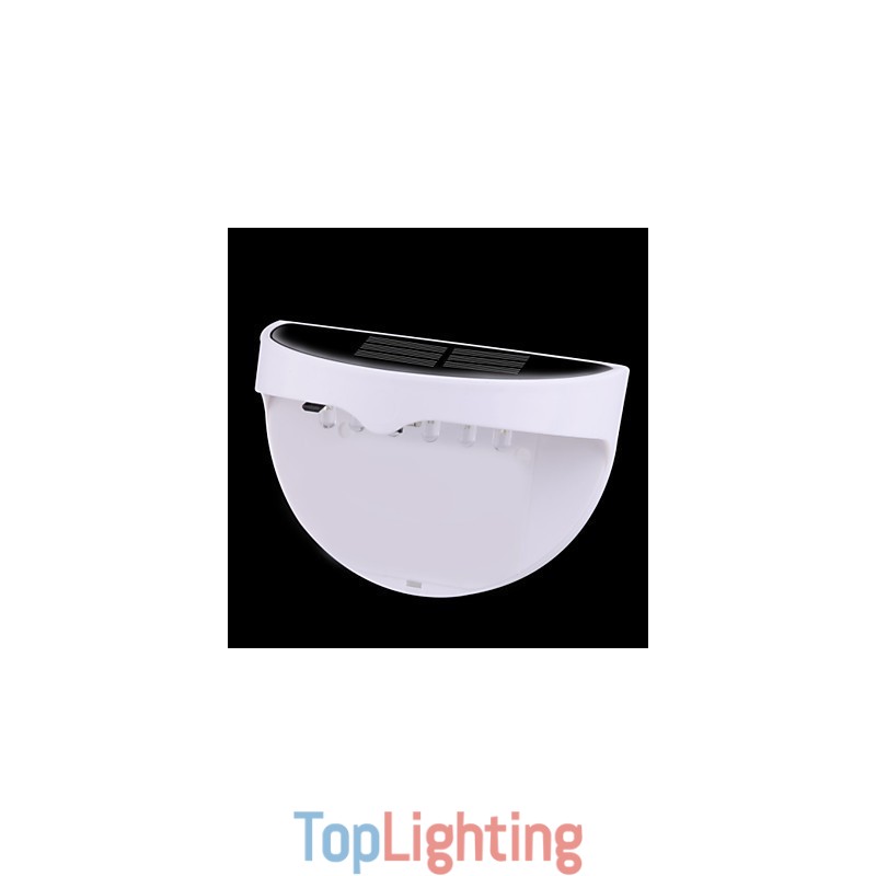 Solar Powered Waterproof IP55 Lamp White + Black