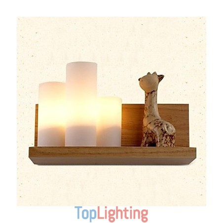 Wall Lamp Three Lights and Glass Wall Lamp Three Lights and Glass