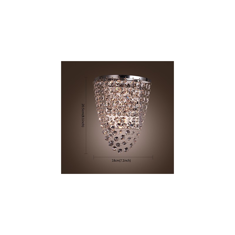 Crystal Wall Washers Modern Metal