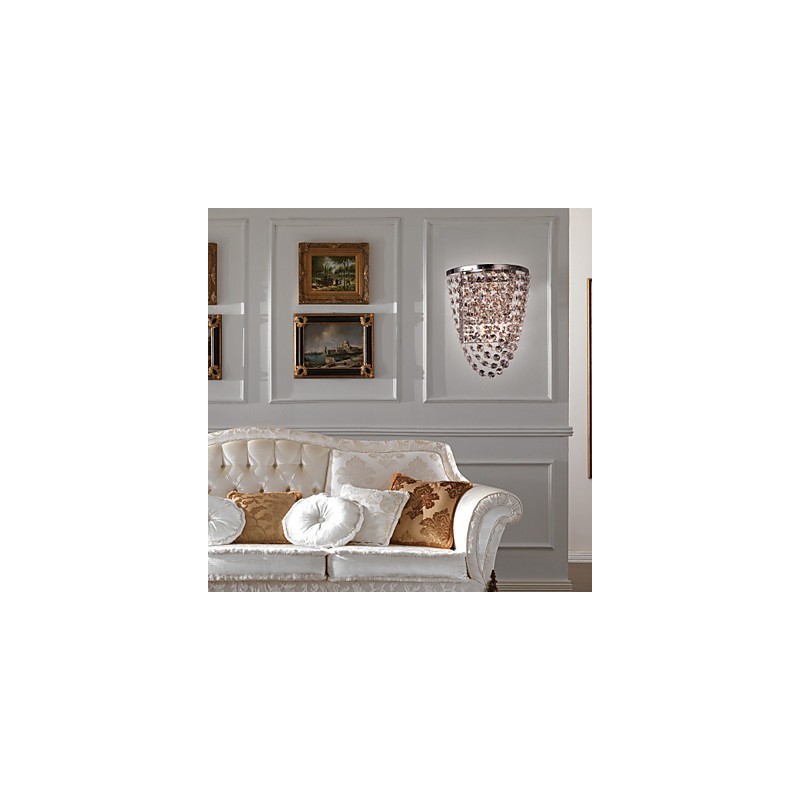 Crystal Wall Washers Modern Metal