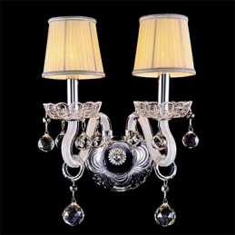 Crystal Mini Style Wall Sconces Candle Wall Lights Modern Contemporary Glass