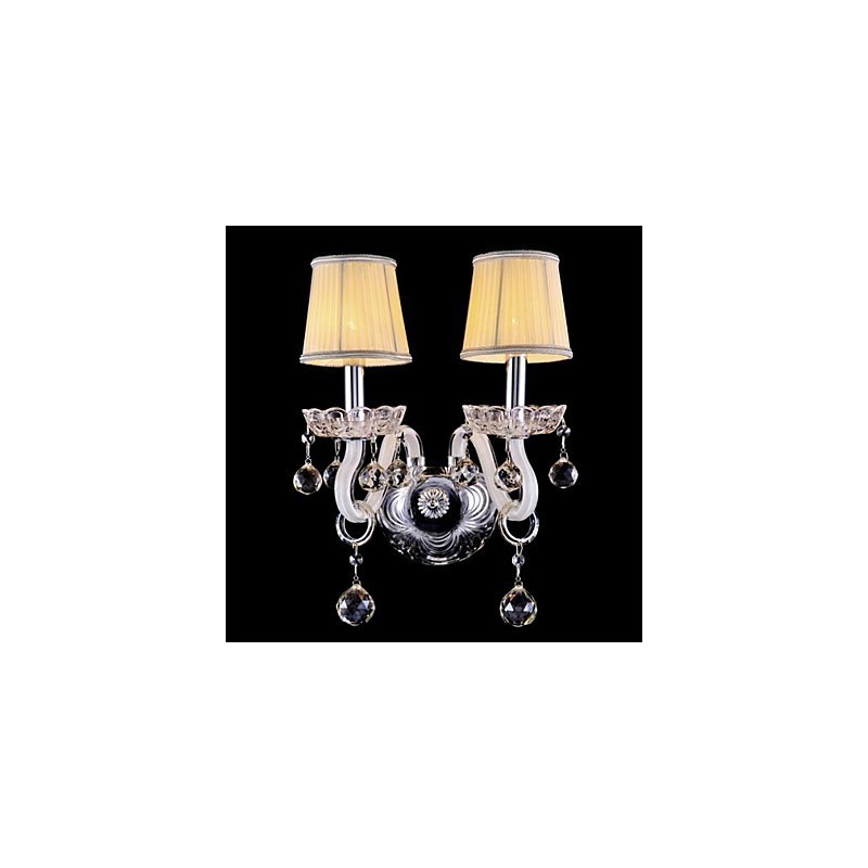 Crystal Mini Style Wall Sconces Candle Wall Lights Modern Contemporary Glass