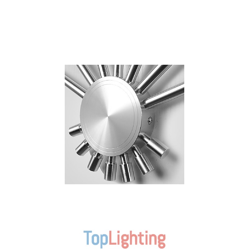 Modern Wall Light with Scattering Light Fanshaped 7 Metal Sticks Chic Style