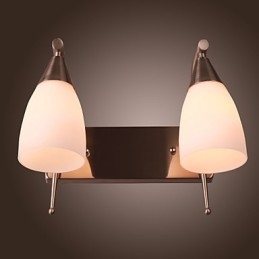 2 Light Wall Light in White Shade