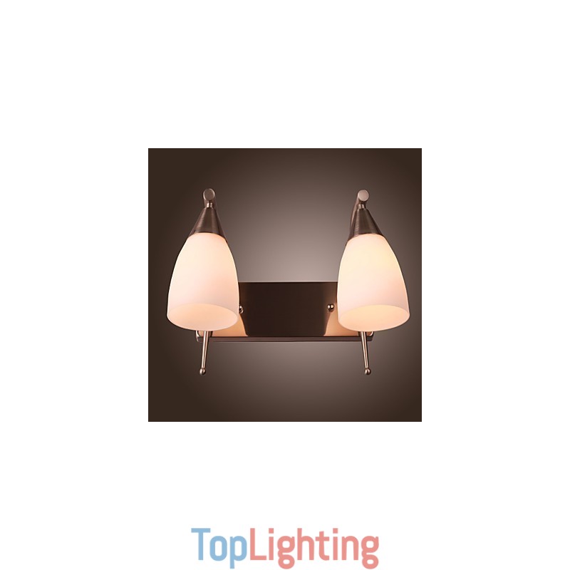 2 Light Wall Light in White Shade