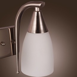 2 Light Wall Light in White Shade