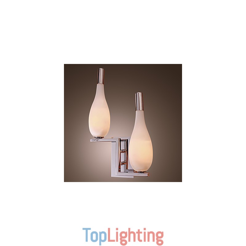 Crystal Wall Light with 2 Lights Bottle Shaped Shade