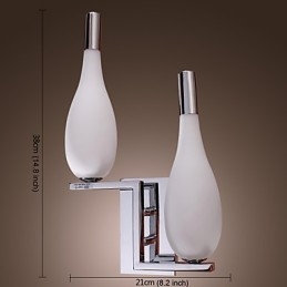 Crystal Wall Light with 2 Lights Bottle Shaped Shade
