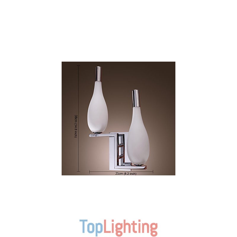 Crystal Wall Light with 2 Lights Bottle Shaped Shade