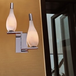 Crystal Wall Light with 2 Lights Bottle Shaped Shade