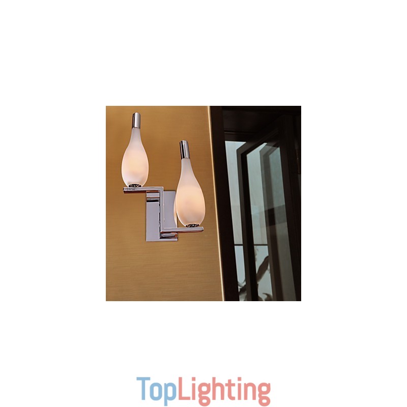 Crystal Wall Light with 2 Lights Bottle Shaped Shade